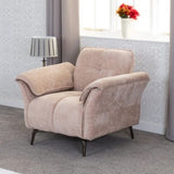 Amalfi 1 Seater Sofa - Champagne Fabric