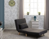 Astoria Chair Bed - Grey Boucle Fabric