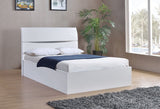 Arden High Gloss Ottoman Bed - Double Size, Modern Design