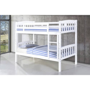 Ashbrook Solid Wood Bunk Bed - White