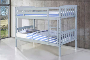 Ashbrook Solid Wood Bunk Bed Grey