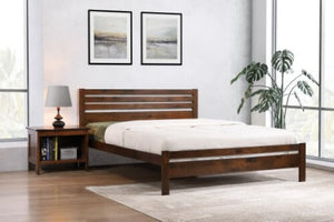 Astley Double Bed Solid Hardwood Antique Oak