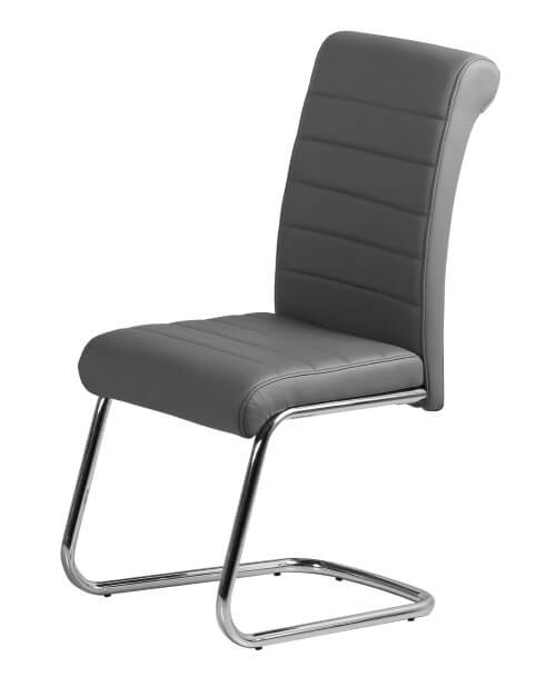 Astra PU Chairs Chrome - Set of 2