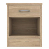 Bardalona Trio Wardrobe Chest & Bedside Oak Effect