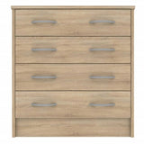 Bardalona Trio Wardrobe Chest & Bedside Oak Effect