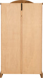 Corona 2-Door Wardrobe - Distressed Waxed Pine