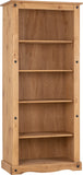 Corona Tall Bookcase - Distressed Waxed Pine