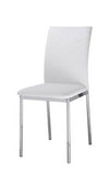 Carina PU Dining Chairs with Chrome Legs - Set of 4