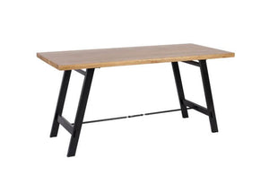 Cavendish Small Dining Table with Black Metal Legs