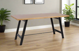 Cavendish Small Dining Table with Black Metal Legs