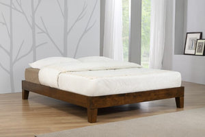 Charlie Platform Bed - Double, Rustic Oak