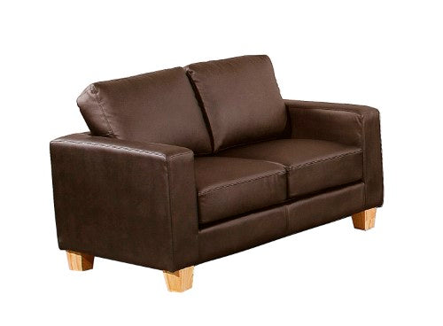 Chesterfield 2 Seater Sofa PU - Brown