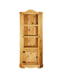 Corona Corner Unit - Distressed Solid Waxed Light Pine