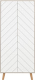Dixie 2 Door Wardrobe - Dusty Grey/White