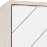 Dixie 2 Door Wardrobe - Dusty Grey/White