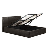 Fusion Storage PU Double Bed - Black, Brown, or White