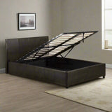 Fusion Storage PU Double Bed - Black, Brown, or White