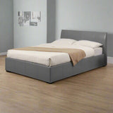 Grey PU Ottoman Bed