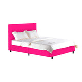 Fusion PU Single Bed - Black, Brown, or Hot Pink