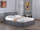 Fusion Fabric Ottoman Storage King Size Bed - Grey, Timeless Design