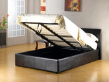 Fusion Storage PU Double Bed - Black, Brown, or White