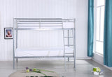 Himley Bunk Bed Silver – Modern Metal Frame, Converts to Two Beds