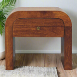 Darcy Bedside Table – Handcrafted Chestnut Finish