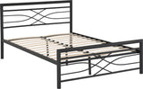 Kelly 4'6" Double Bed Frame - Black