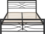 Kelly 4'6" Double Bed Frame - Black