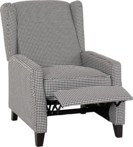 Kensington Recliner Chair - Dogtooth Fabric