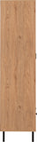 Leon 2 Door 1 Drawer Wardrobe - Medium Oak Effect