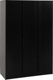 Malvern 3-Door Wardrobe - Black