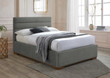 Mayfair Ottoman Light Grey Fabric Double Bed Frame