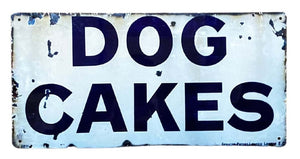 Metal Wall Sign - Dog Cakes Blue