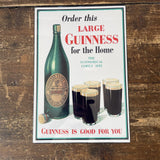 Vintage Metal Sign - Retro Advertising, Large Guinness For Home