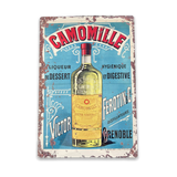 Vintage Metal Sign - Retro Advertising, Camomile Liqueur