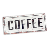 Vintage Metal Sign - Retro Coffee Wall Sign