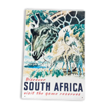 Vintage Metal Sign - Retro Travel Advertising, Visit South Africa