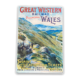 Vintage Metal Sign - British Railways Retro Advertising, Great Western Wales