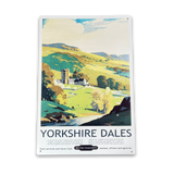 Vintage Metal Sign - British Railways Retro Advertising, Yorkshire Dales