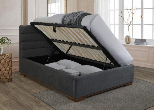 Double Bed Frame with Side Lift Hydraulic Mechanism