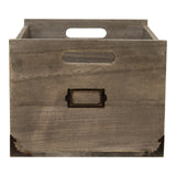 Wooden Office Storage Box, 26x32x20cm.