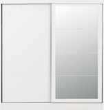 Nevada 2-Door Sliding Wardrobe - White Gloss