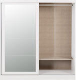 Nevada 2-Door Sliding Wardrobe - White Gloss