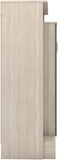 Nevada Petite Open Shelf Wardrobe - Grey Gloss/Light Oak Effect