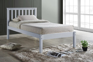 Otto Single Wooden Bed - White