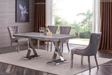 Velvet Dining Chair Grey 