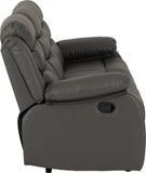 Roma 3+2 Recliner Suite - Grey Faux Leather