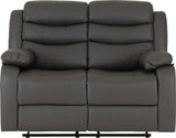 Roma 3+2 Recliner Suite - Grey Faux Leather