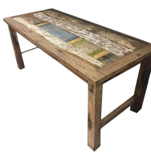 Recycled Teakwood Dining Table (1.8m) - Sustainable, Handcrafted Design